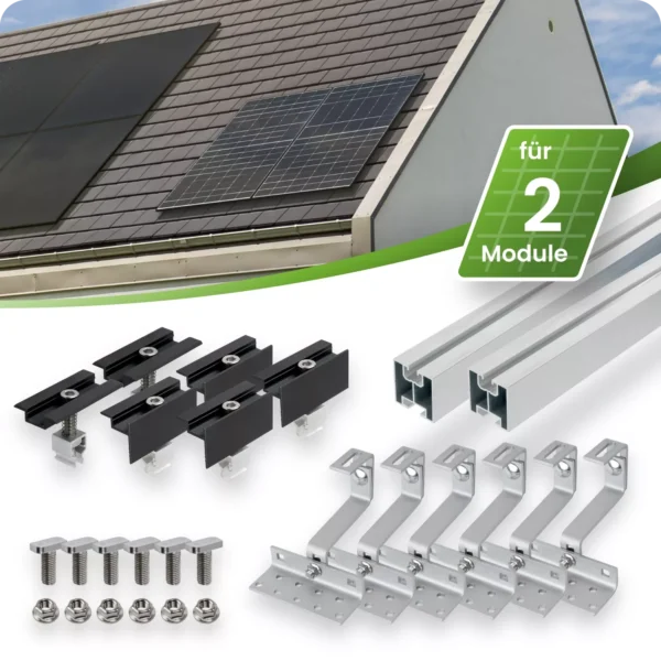 Image Mounting set pitched roof for balcony power plant