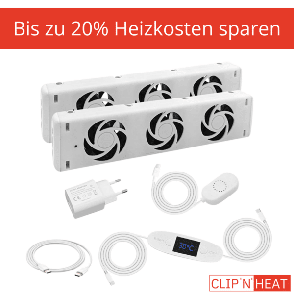 Heizkörperventilator Duo Set für 15m² große Räume