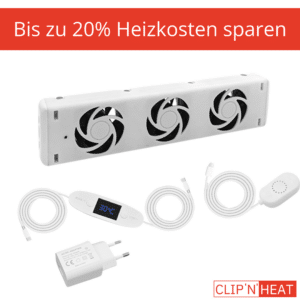 Heizkörperventilator Single Set für 10m² große Räume