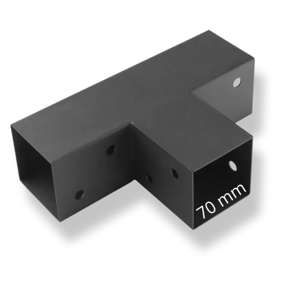 T Eckverbinder Pfostenverbinder 70mm